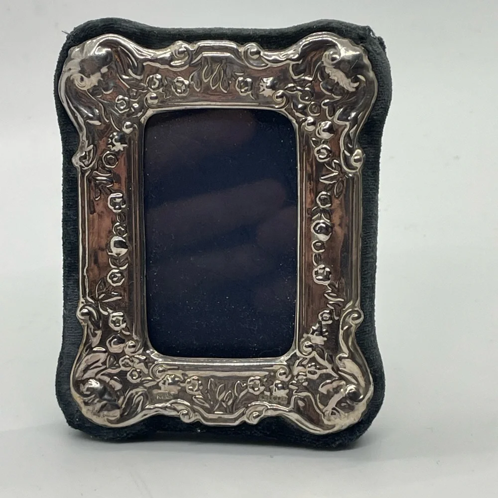 KFL Sterling Silver Repousse Ornate picture 2.75x3.50